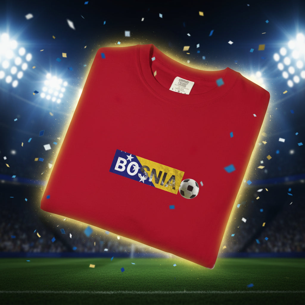 Bosnia World Cup 2026 Soccer 100%  Cotton
