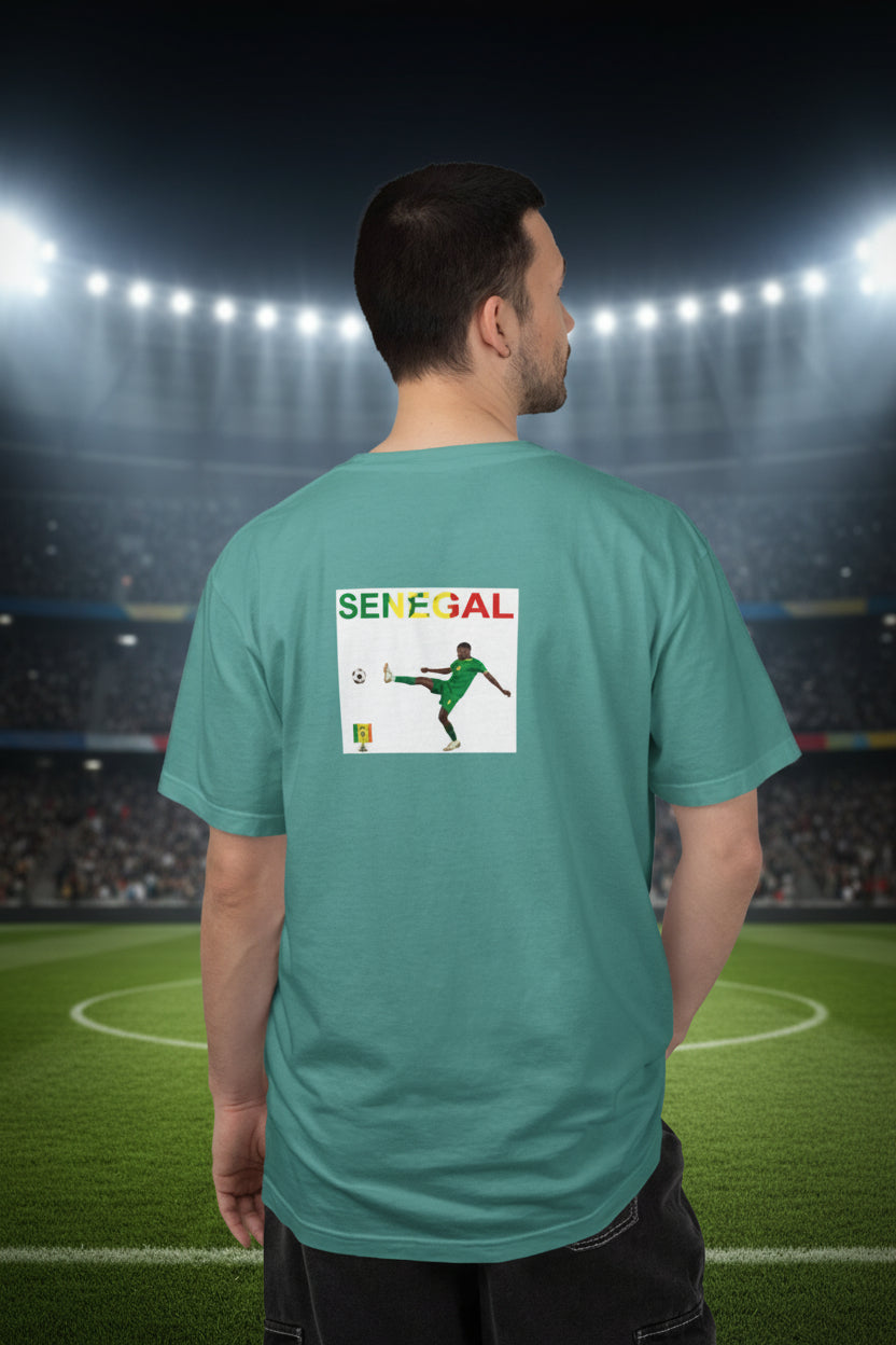 Senegal Soccer T-Shirt 100% Cotton