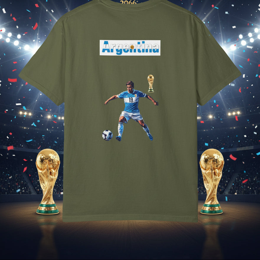 Argentina World Cup 2026 Soccer 100%  Cotton