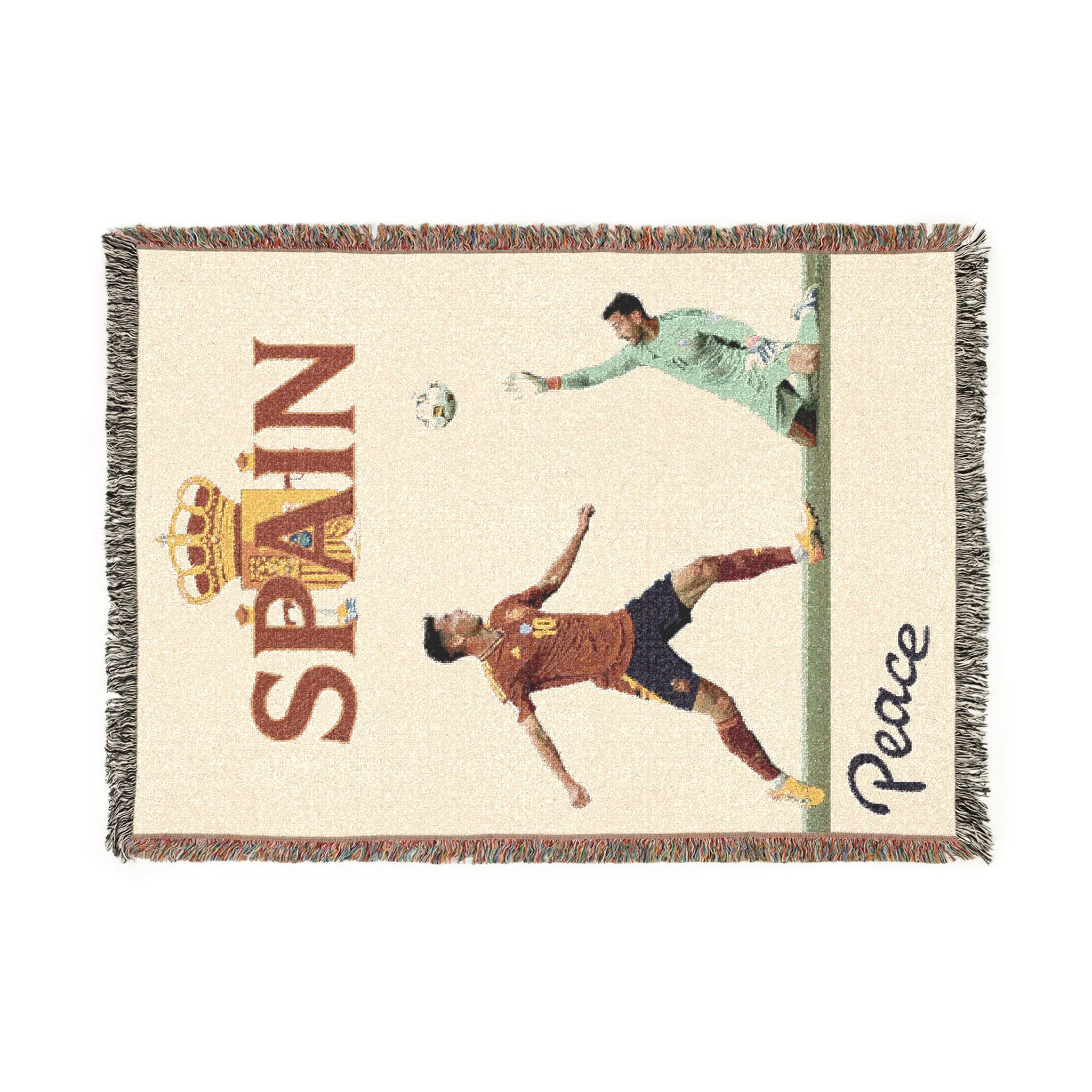 Spain Soccer Woven Blanket