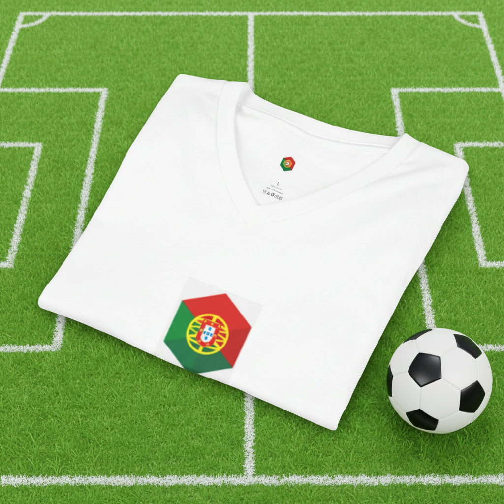 Portugal Flag V-Neck Tee
