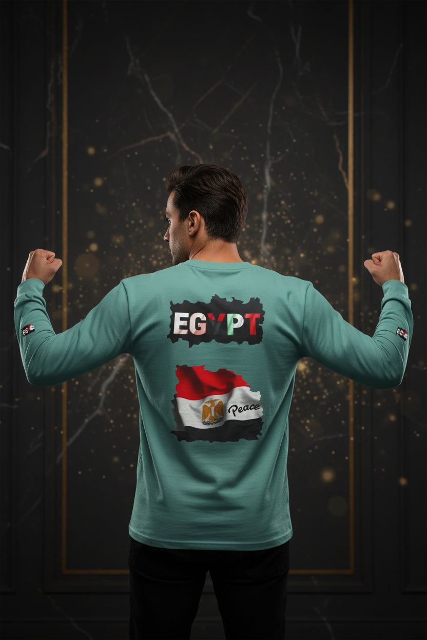 Egypt Flag Long Sleeve Tee