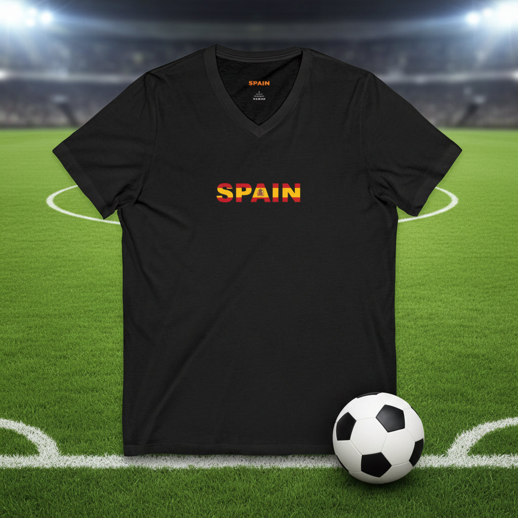 Spain Soccer V-Neck Tee