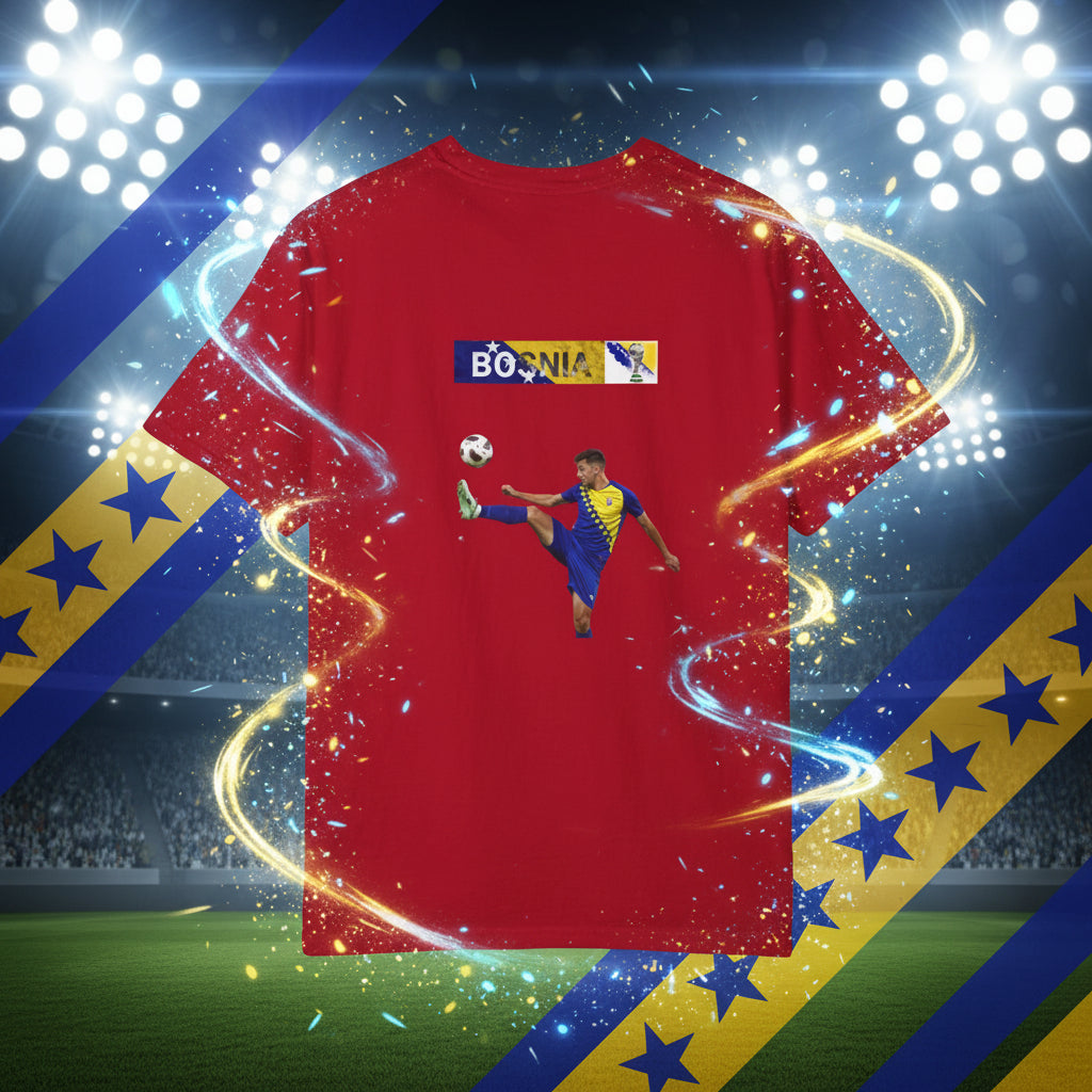 Bosnia World Cup 2026 Soccer 100%  Cotton