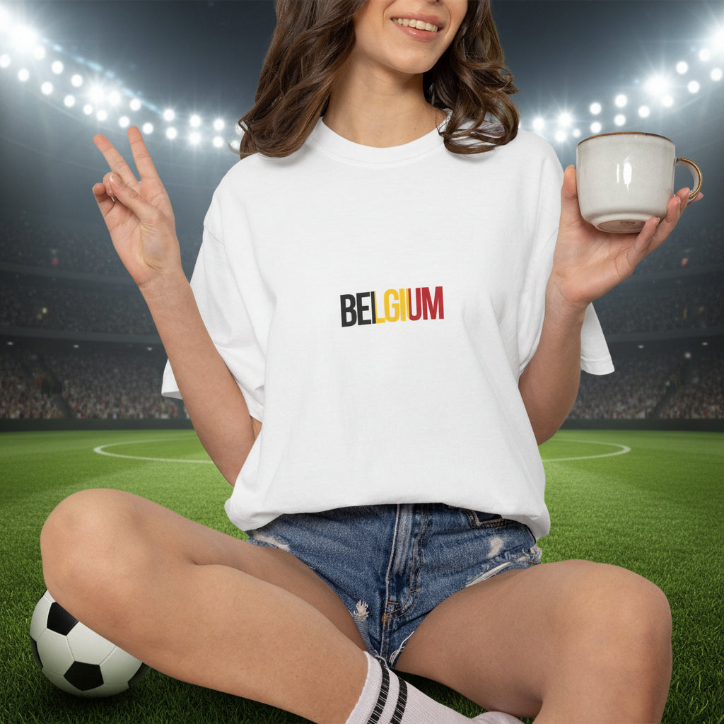 Belgium Soccer T-Shirt 100% Cotton