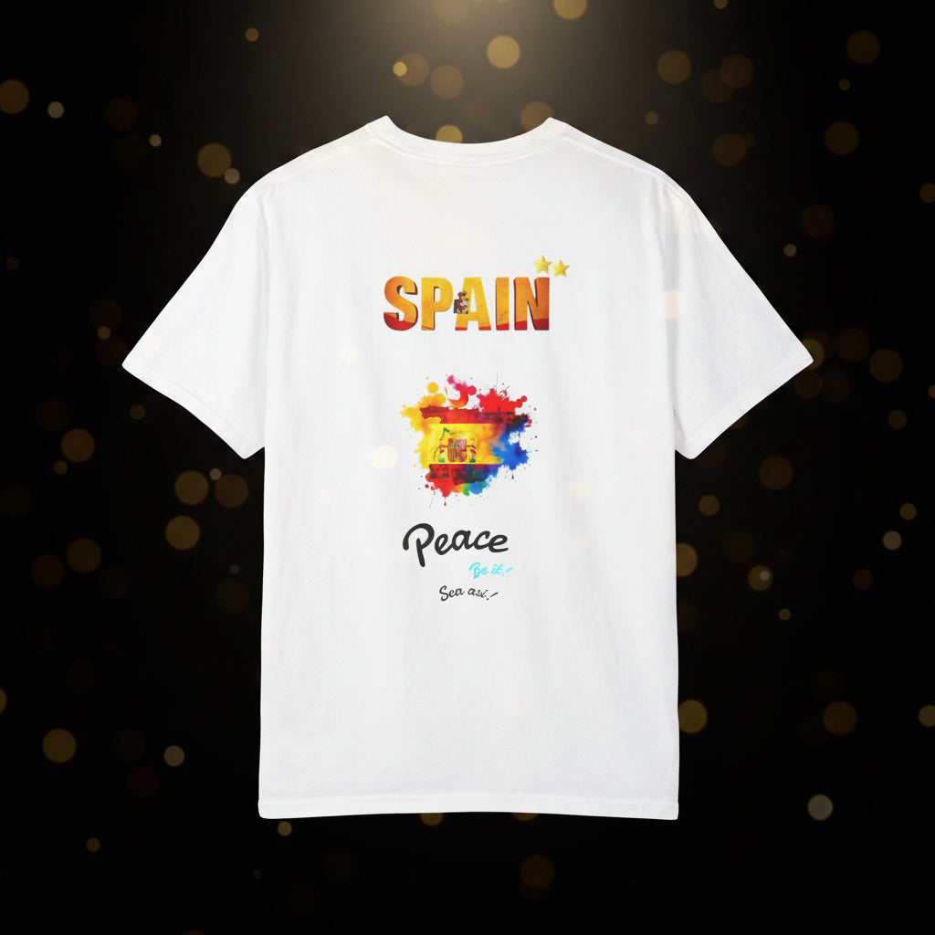 Spain Graphic T-Shirt — Peace message