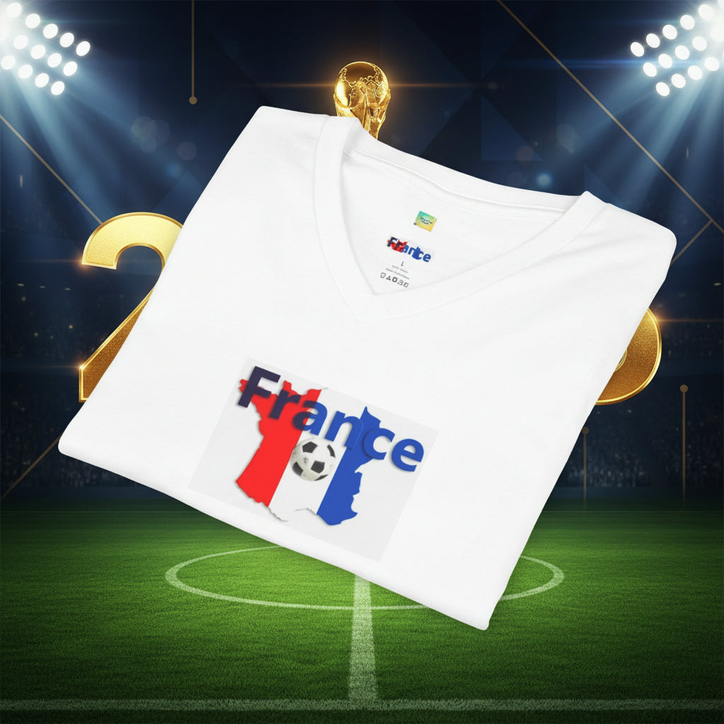 France Soccer V-Neck Tee