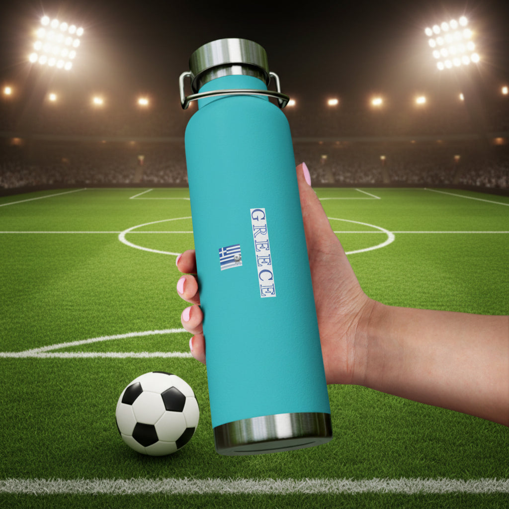 Greece World Cup 2026 22oz Vacuum Insulated Stainless Water Bottle