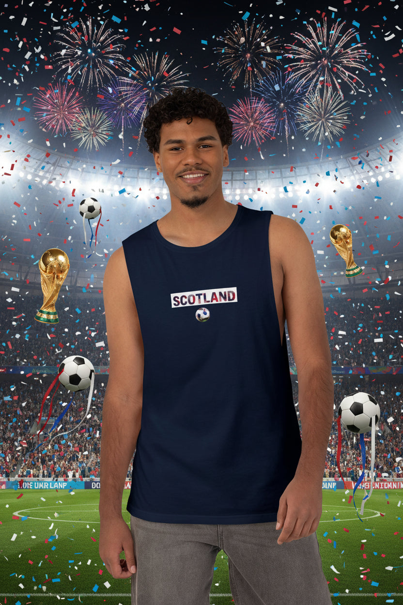 Scotland Soccer Tank Top 100% Cotton