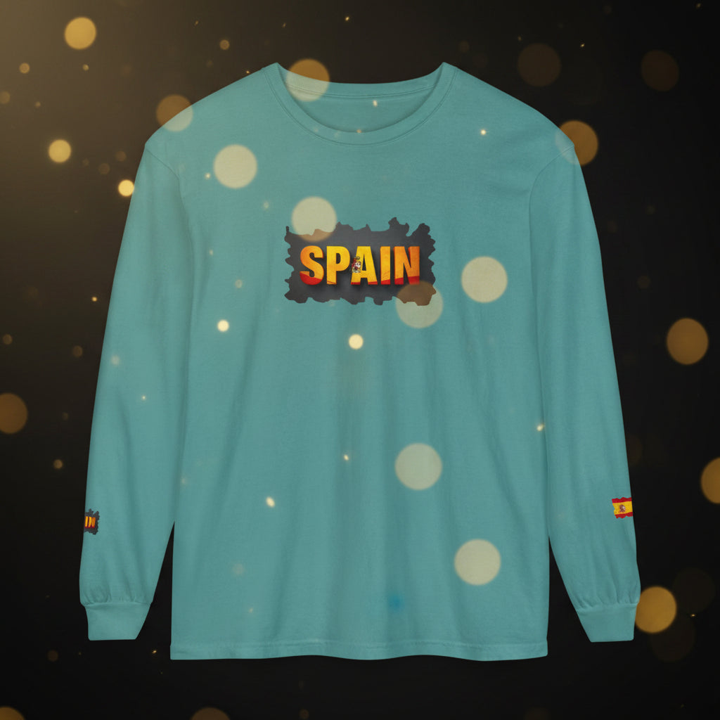 Spain Flag Long Sleeve Tee