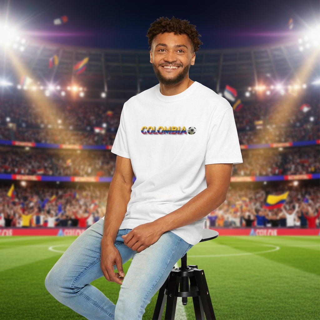Colombia World Cup 2026 Soccer 100%  Cotton