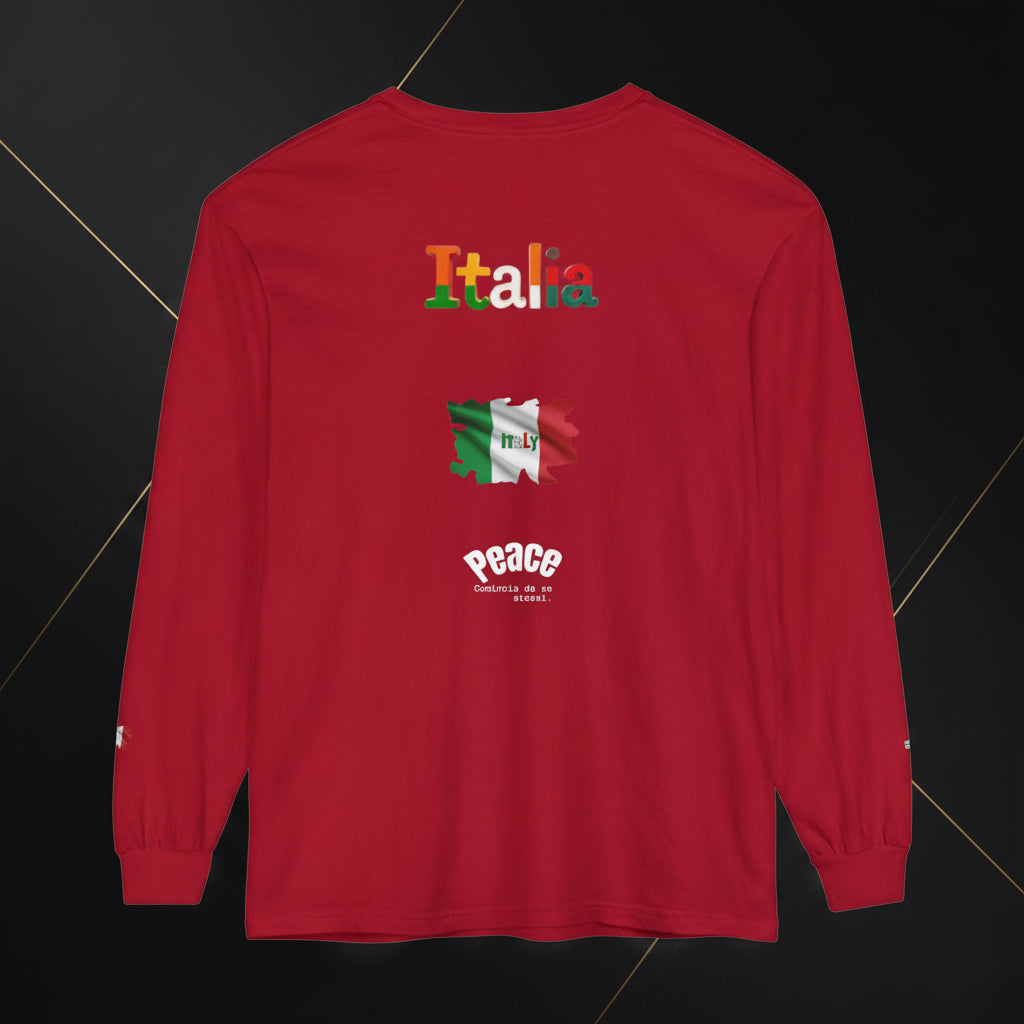 Italia Long Sleeve T-Shirt — Peace Message