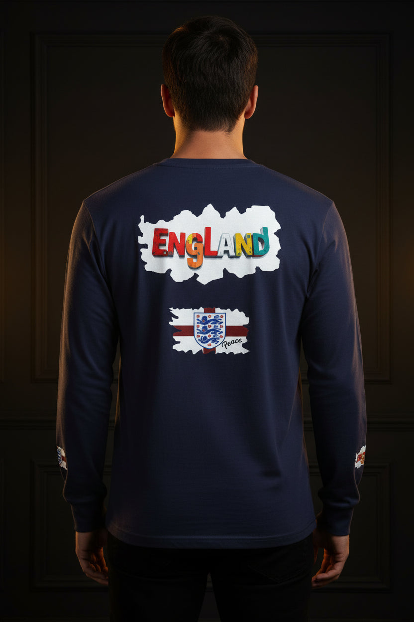 England Color-block Long Sleeve Tee