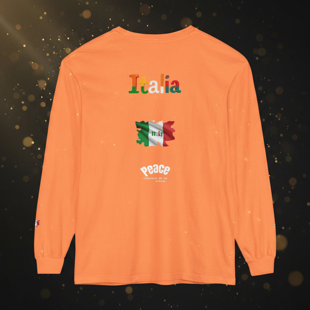 Italia Long Sleeve T-Shirt — Peace Message
