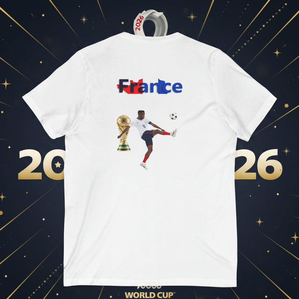 France Soccer V-Neck Tee