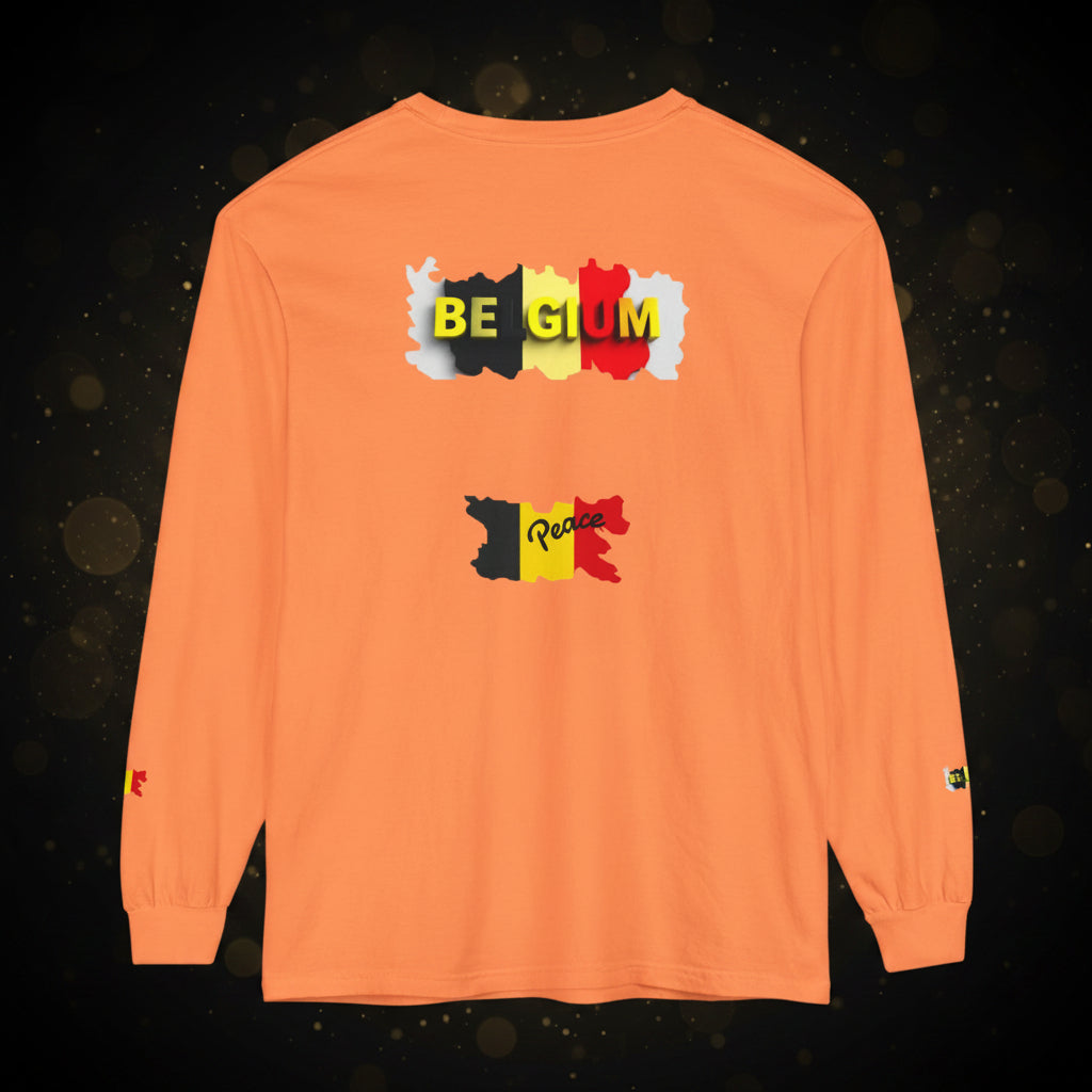 Belgium Flag Long Sleeve Tee
