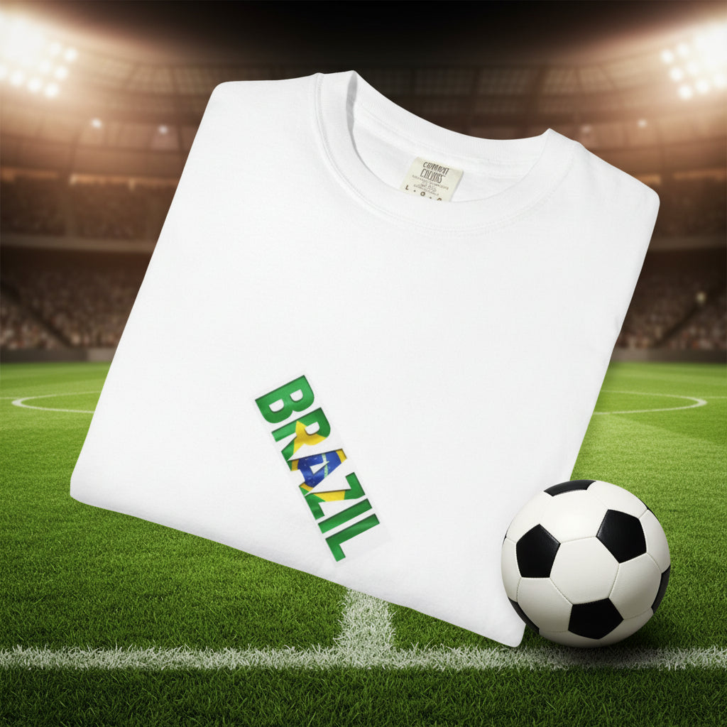 Brazil Soccer T-Shirt 100% Cotton
