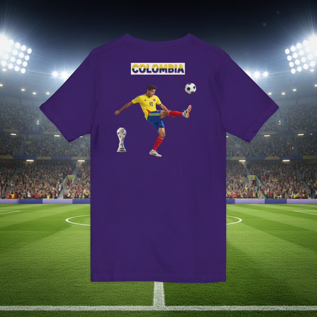 Colombia Soccer Fan V-Neck Tee