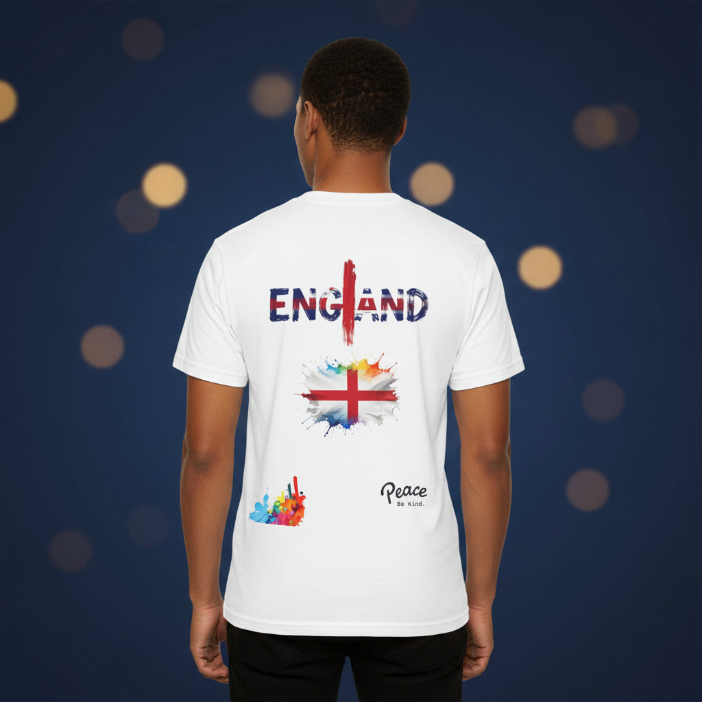 England Flag T-Shirt — Peace message