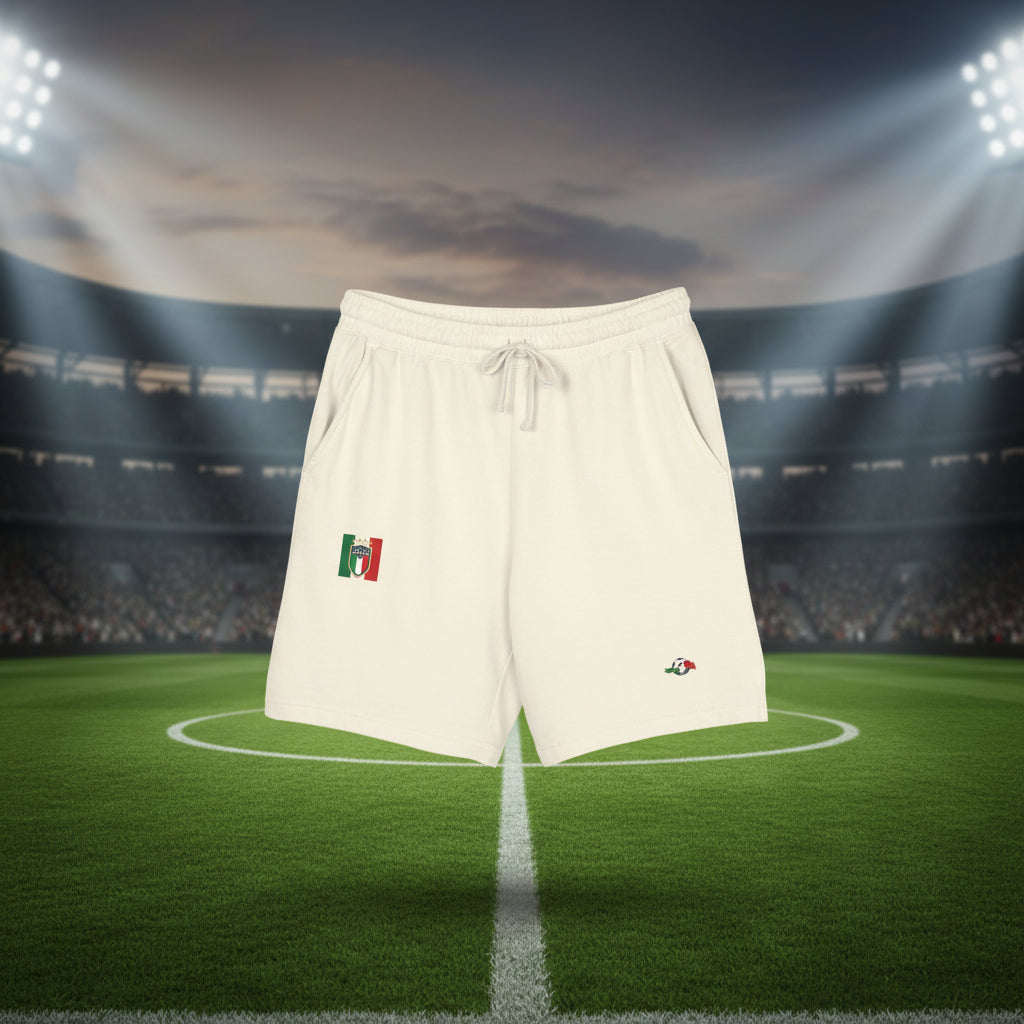 Italy Embroidered Sweat Shorts
