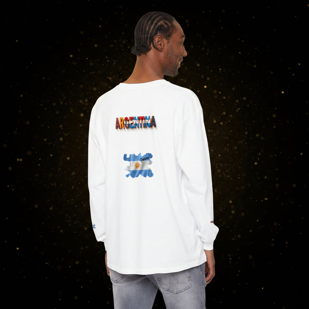 Argentina Flag Long Sleeve Tee