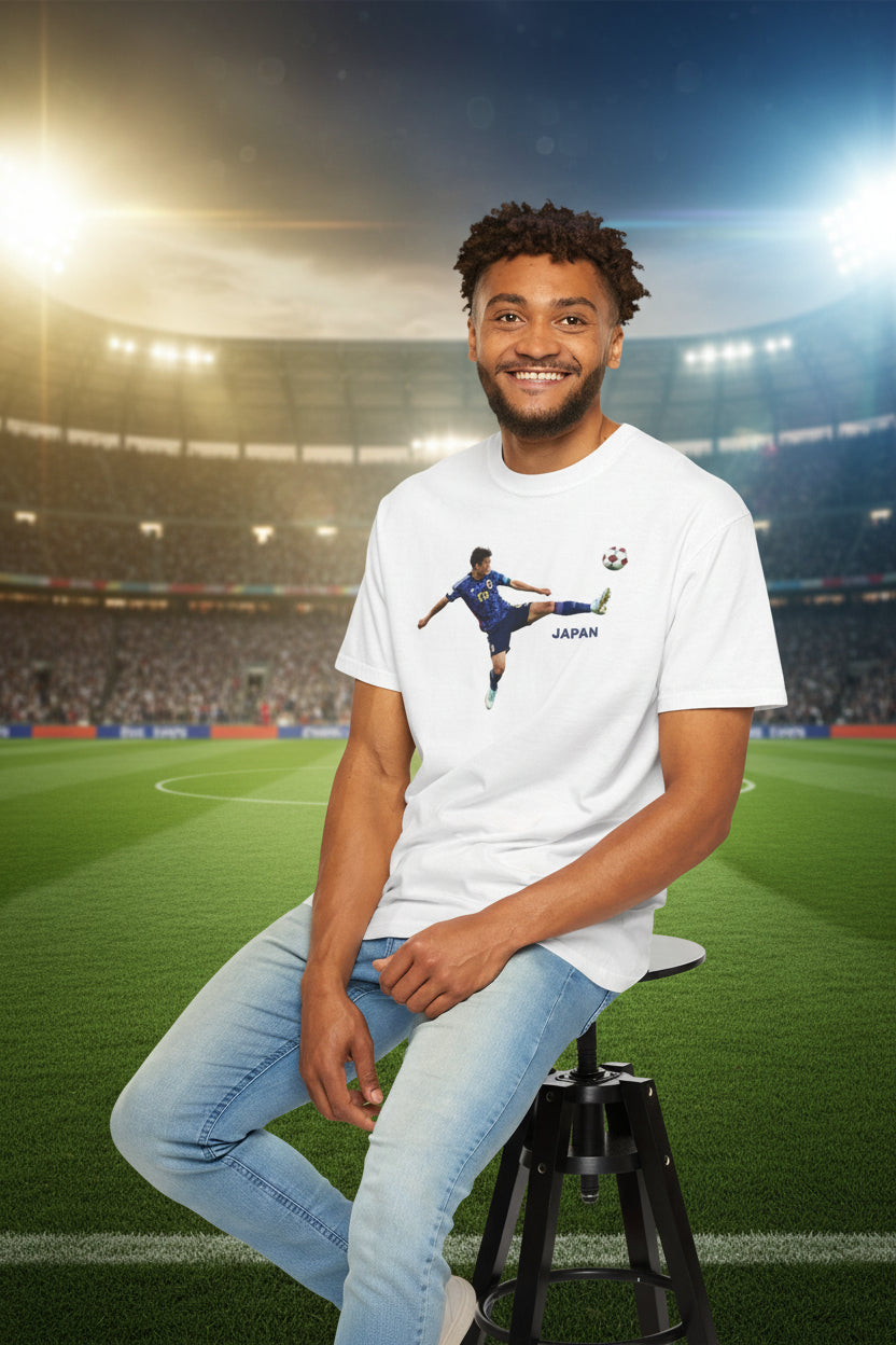 Japan World Cup 2026 Soccer 100%  Cotton