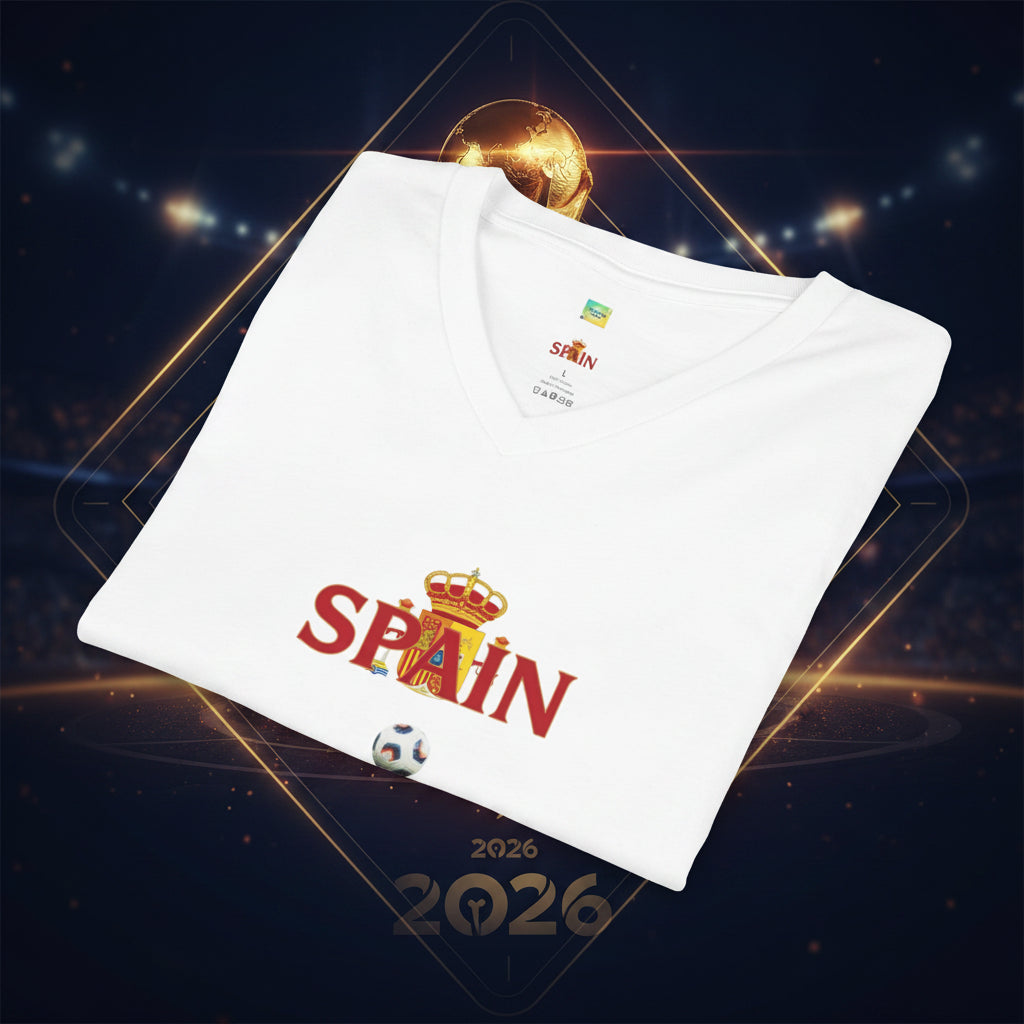 Spain Soccer V-Neck Tee