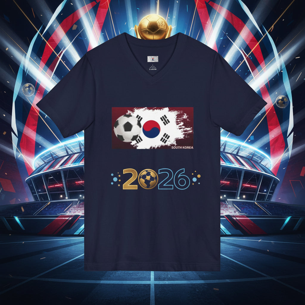 South Korea Soccer V-Neck Tee
