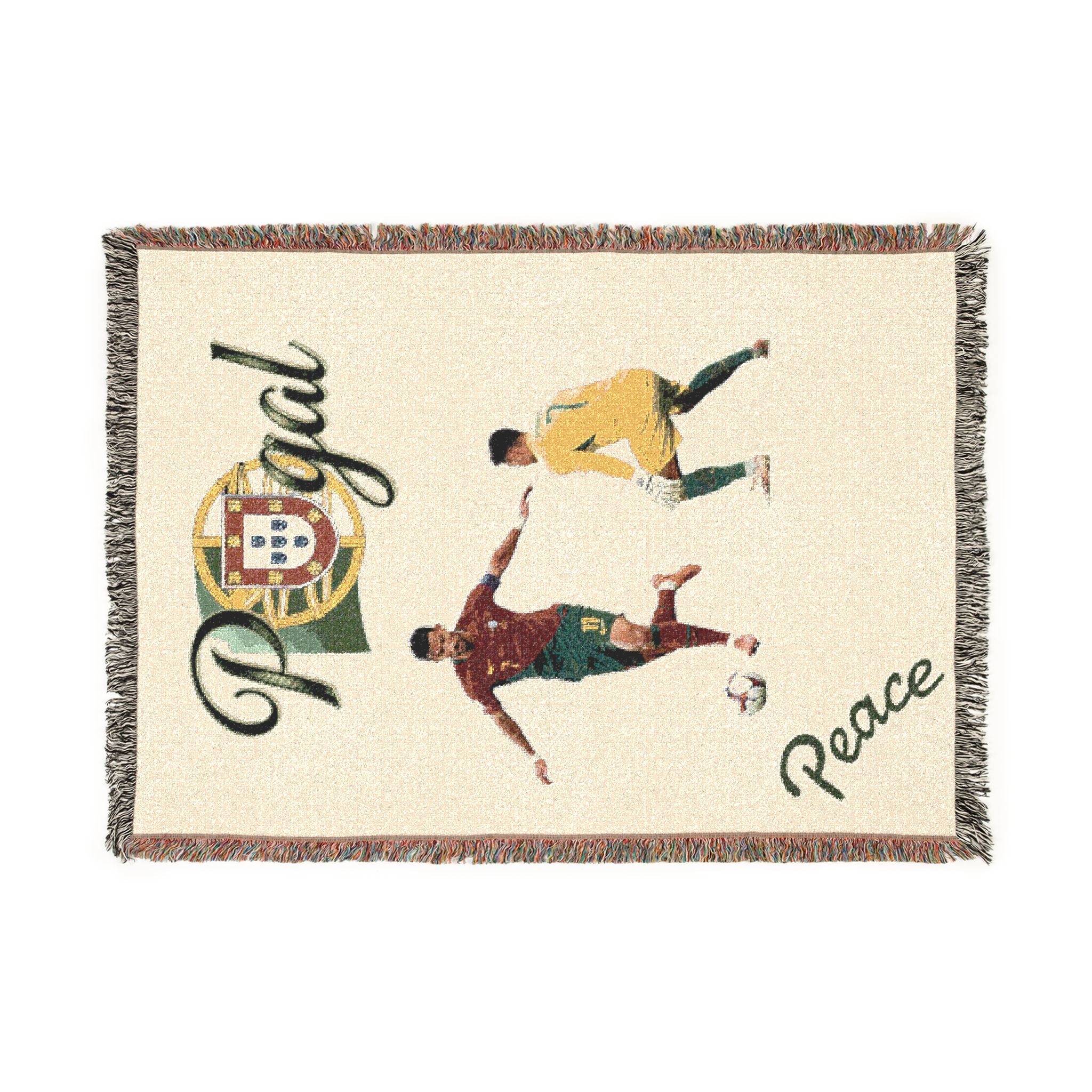 Portugal Soccer Woven Blanket