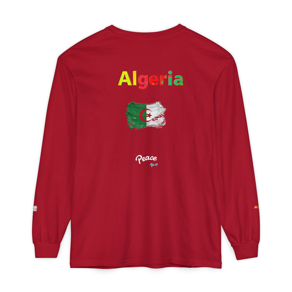 Algeria Flag Long Sleeve Tee — Peace Graphic