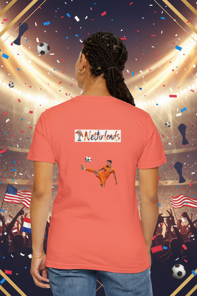 Netherlands World Cup 2026 Soccer 100%  Cotton