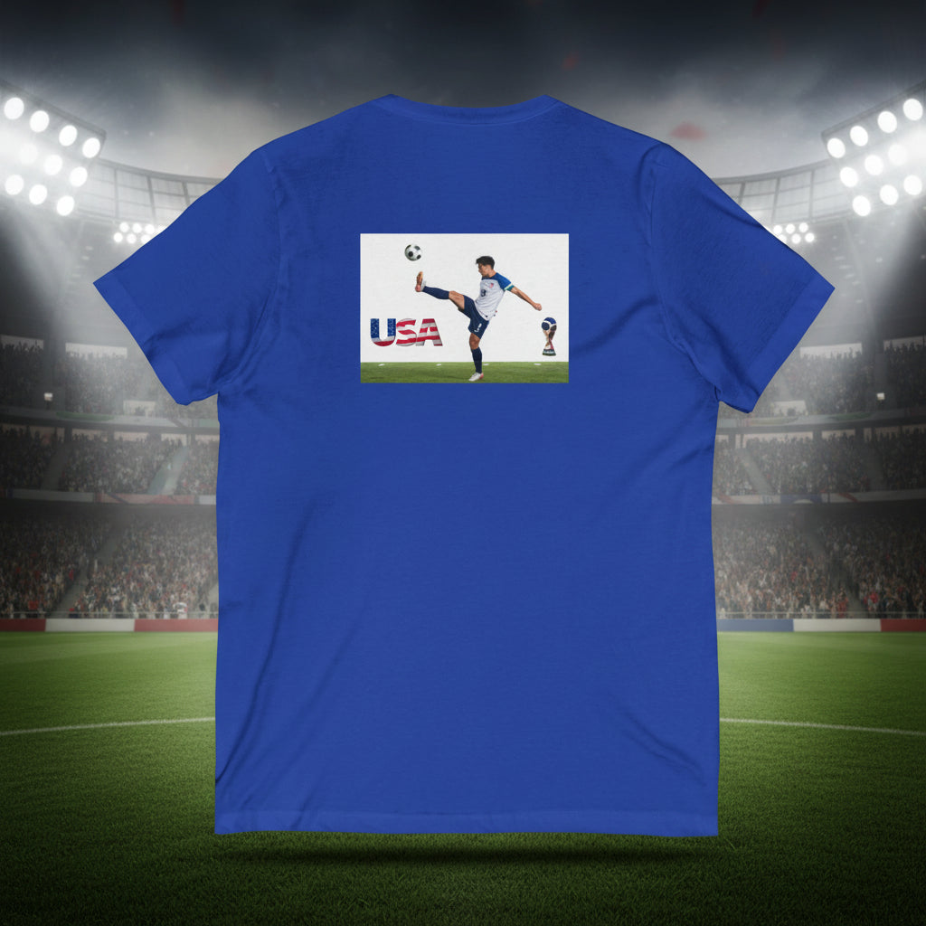 USA Soccer V-Neck Tee