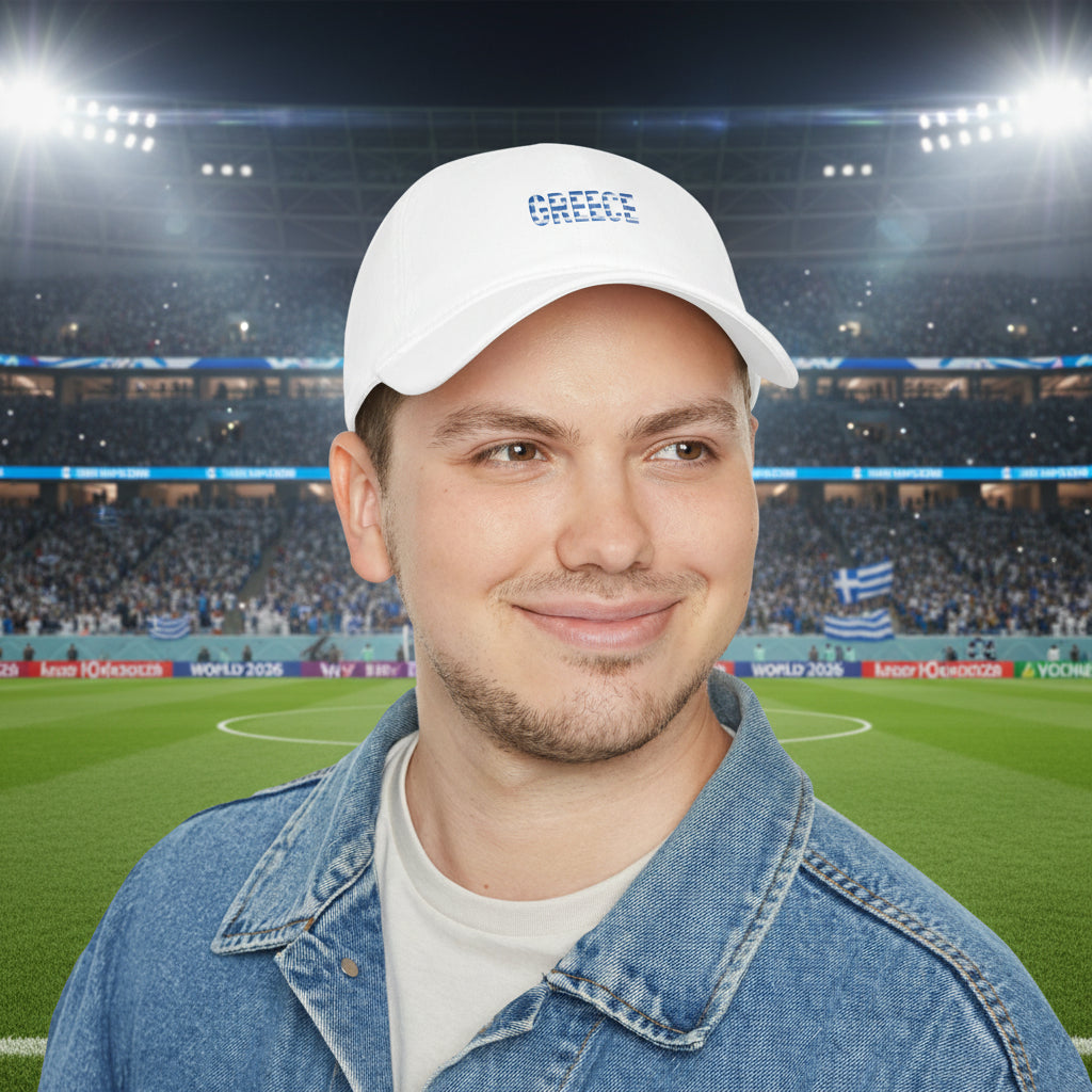 Greece World Cup 2026 Baseball Cap 100% Cotton
