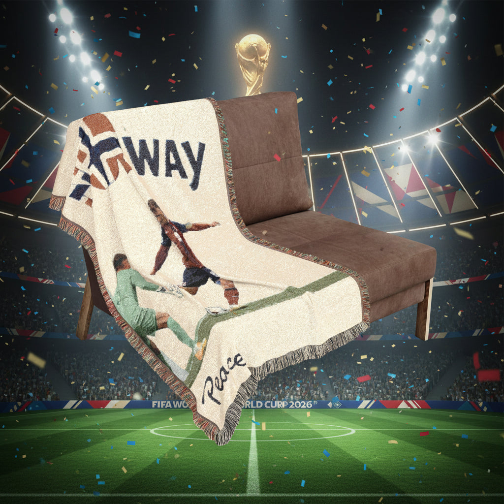 Norway Soccer Woven Blanket