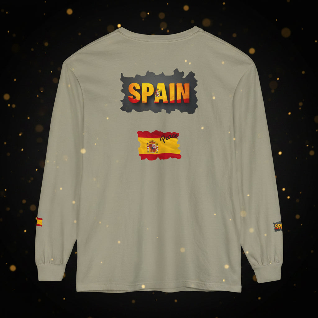 Spain Flag Long Sleeve Tee