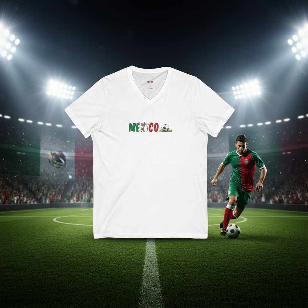 Mexico Soccer V-Neck Tee