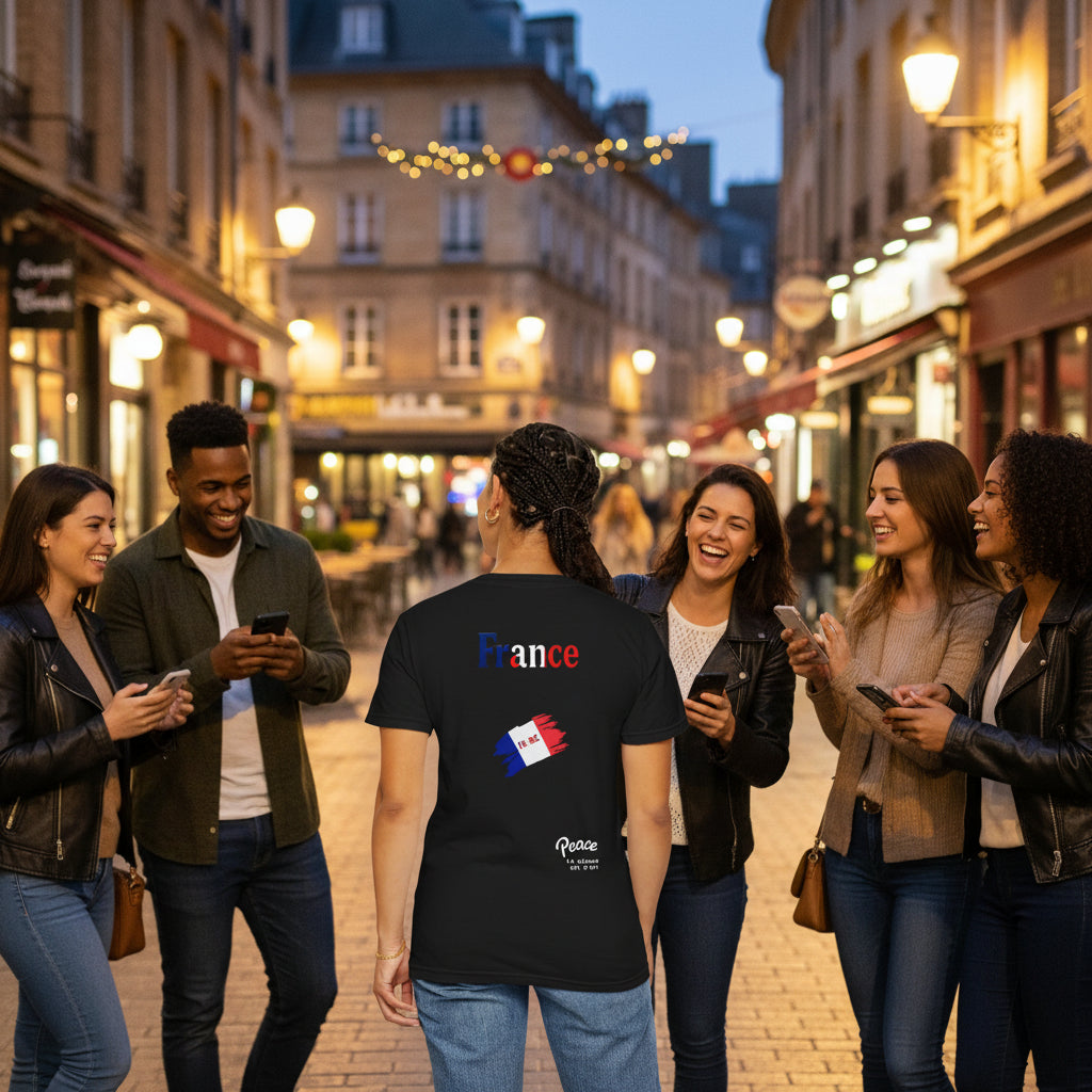 France Flag Heart T-Shirt