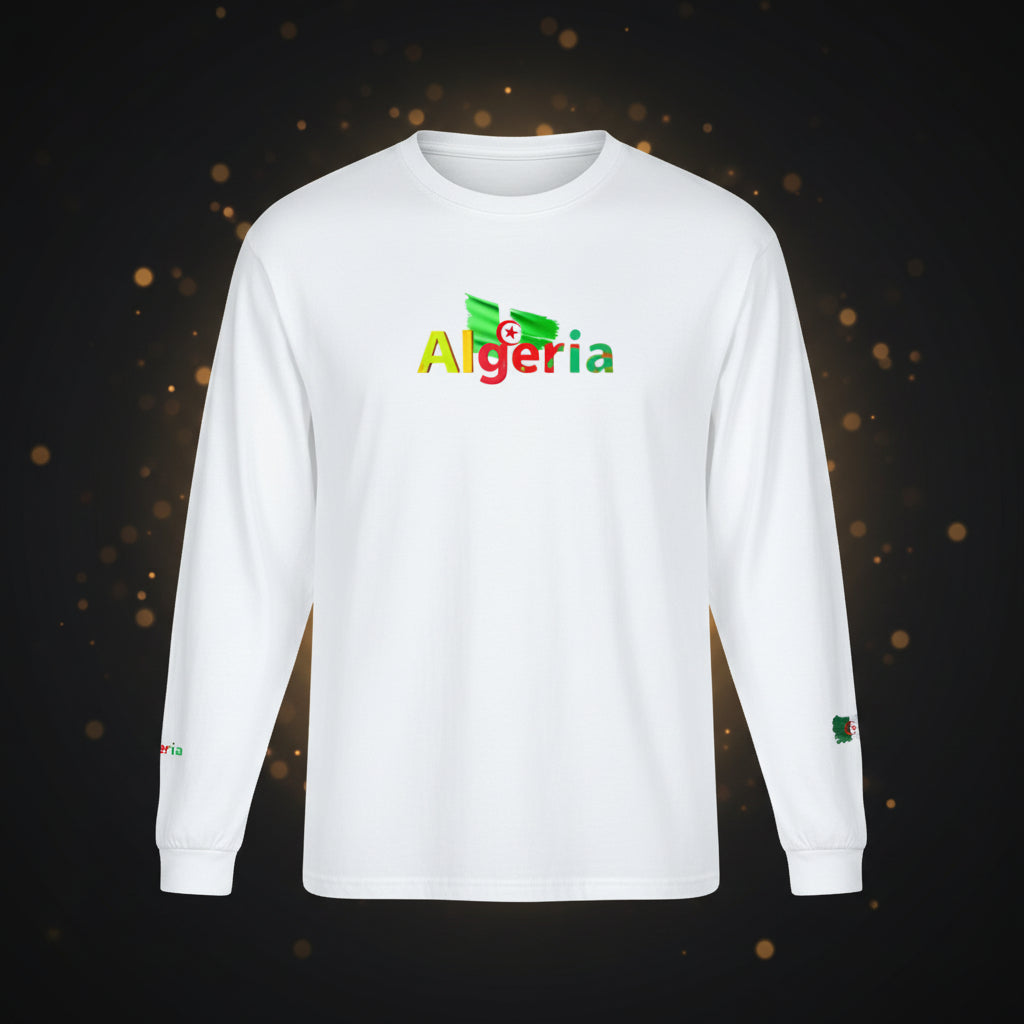 Algeria Flag Long Sleeve Tee — Peace Graphic
