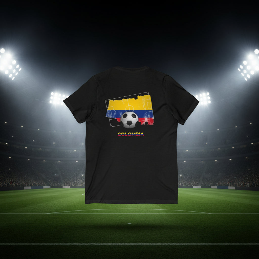 Colombia World Cup 2026 Soccer V-Neck T-Shirt