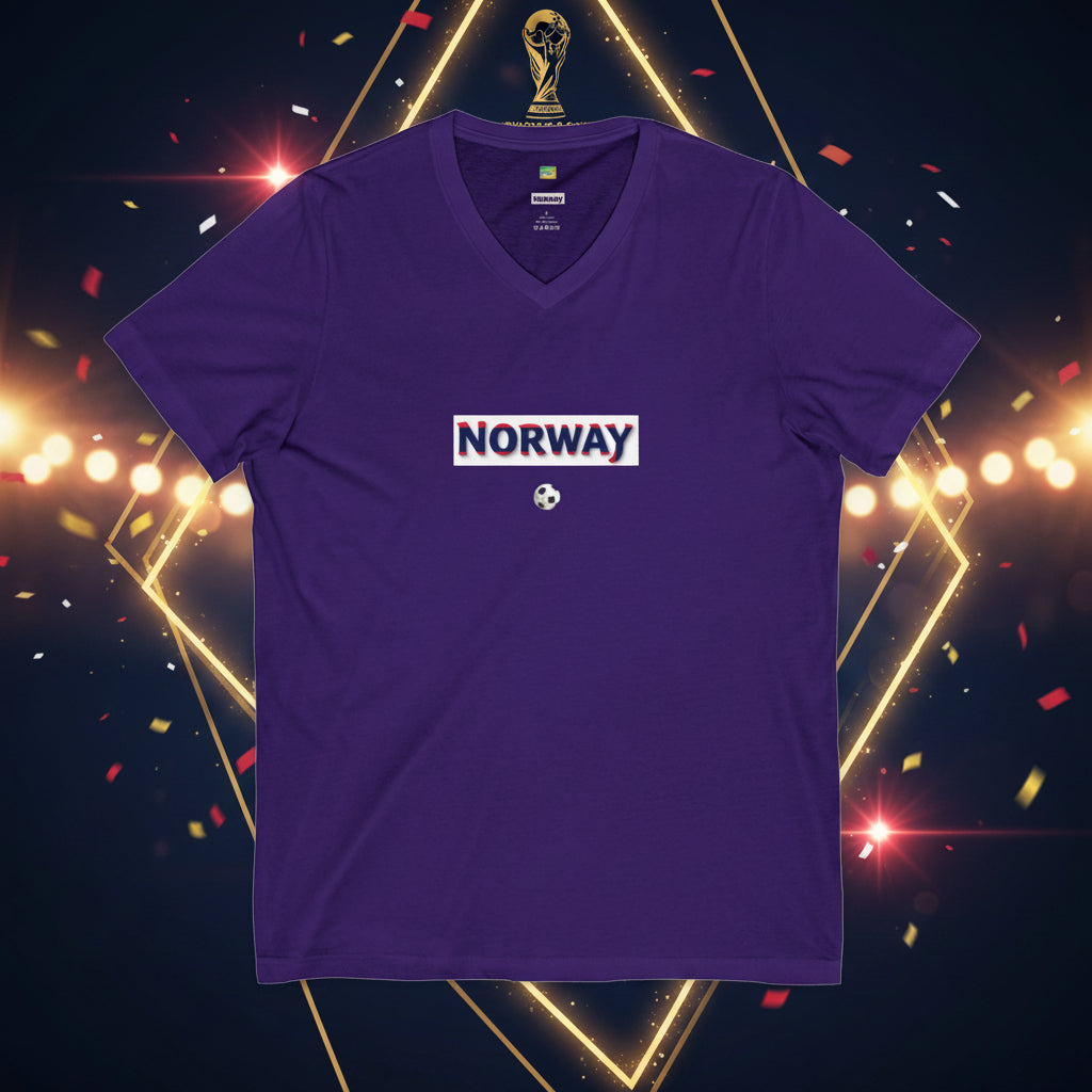 Norway Soccer V-Neck Tee