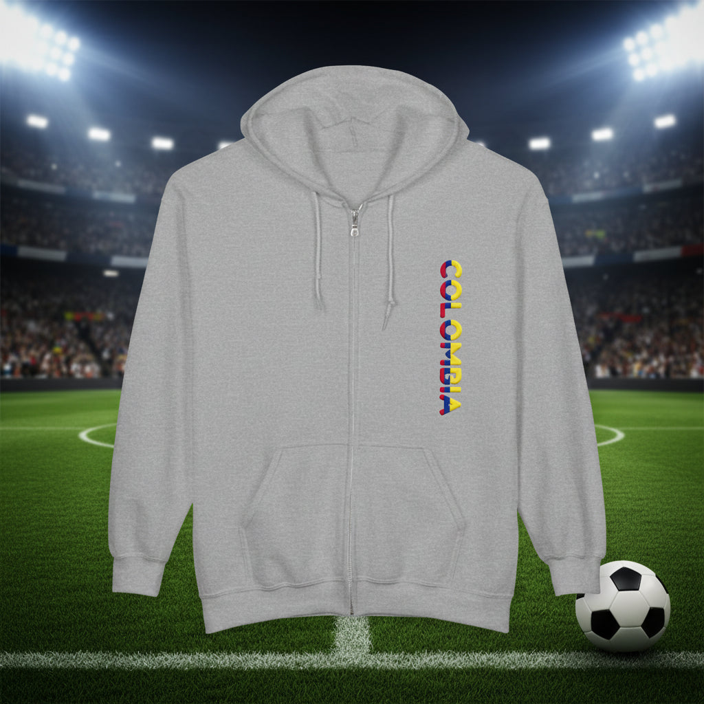 Colombia World Cup 2026 Soccer Zip Hoodie