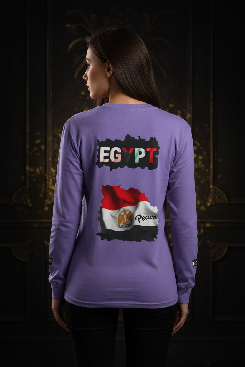Egypt Flag Long Sleeve Tee