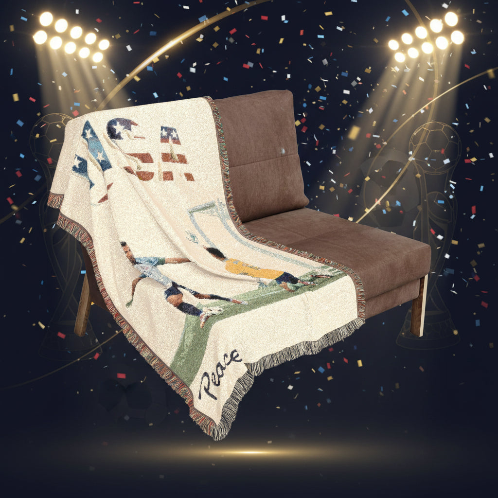 USA Soccer Woven Blanket