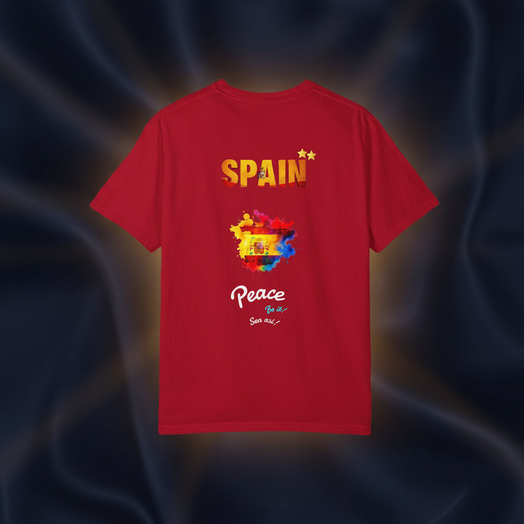 Spain Graphic T-Shirt — Peace message