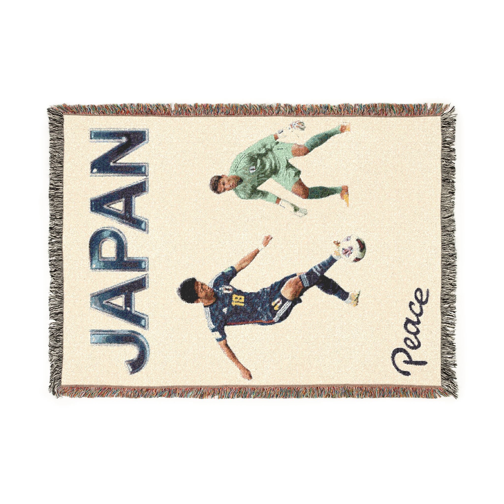 Japan Soccer Woven Blanket