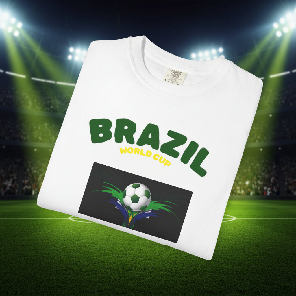 Brazil World Cup 2026 Soccer 100%  Cotton