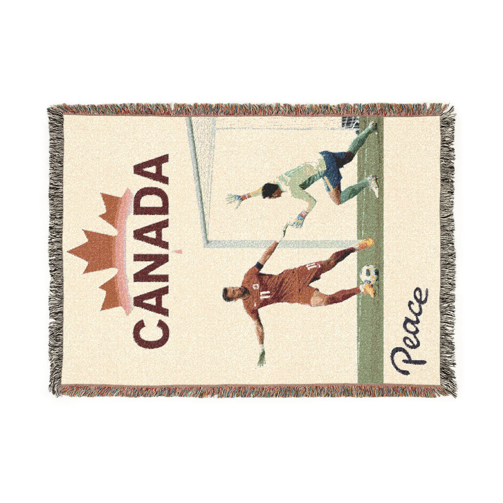 Canada Soccer Woven Blanket