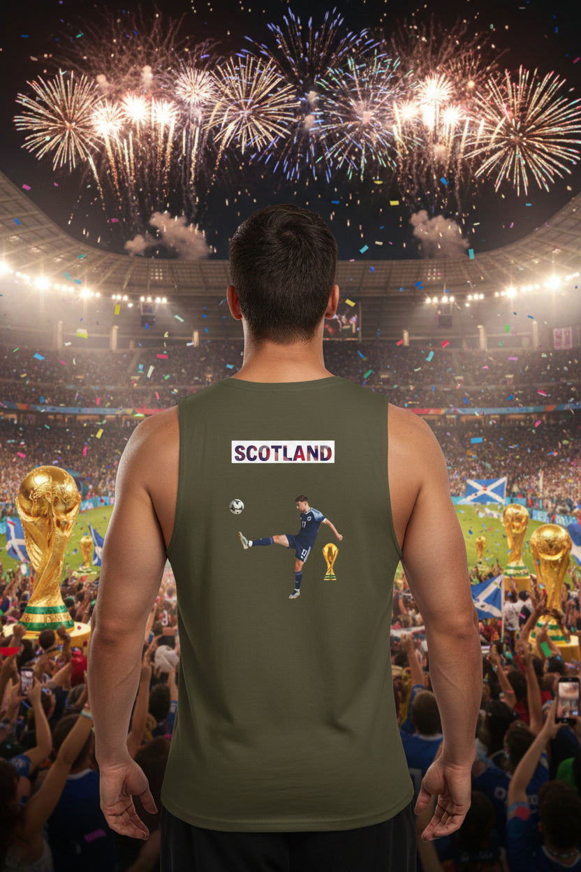 Scotland Soccer Tank Top 100% Cotton