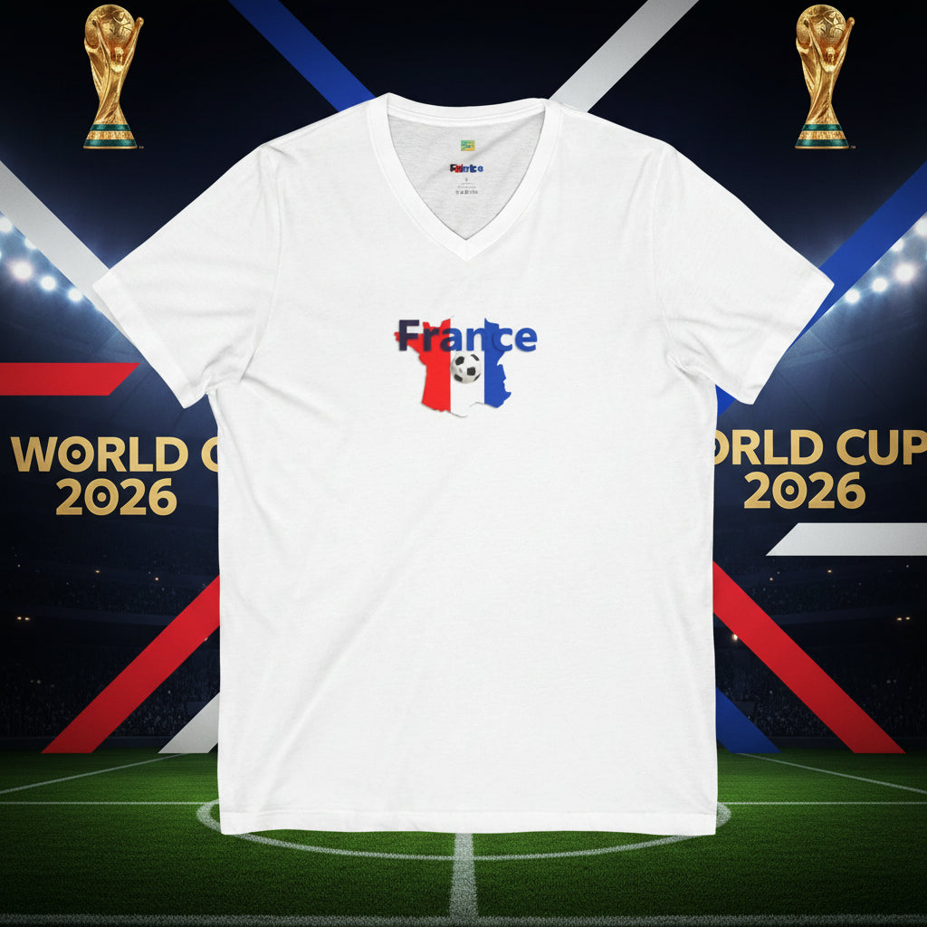 France Soccer V-Neck Tee