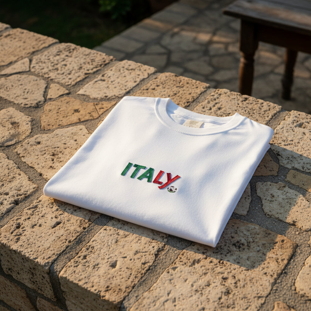 Italy Soccer 100%  Cotton